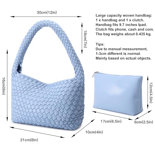 Image of Shoulder Hobo Bags for Women,Summer Beach and Travel Mini Cute Tote Bag,Soft Vegan Leather Underarm Purse for Daily | Soft Underarm Bags