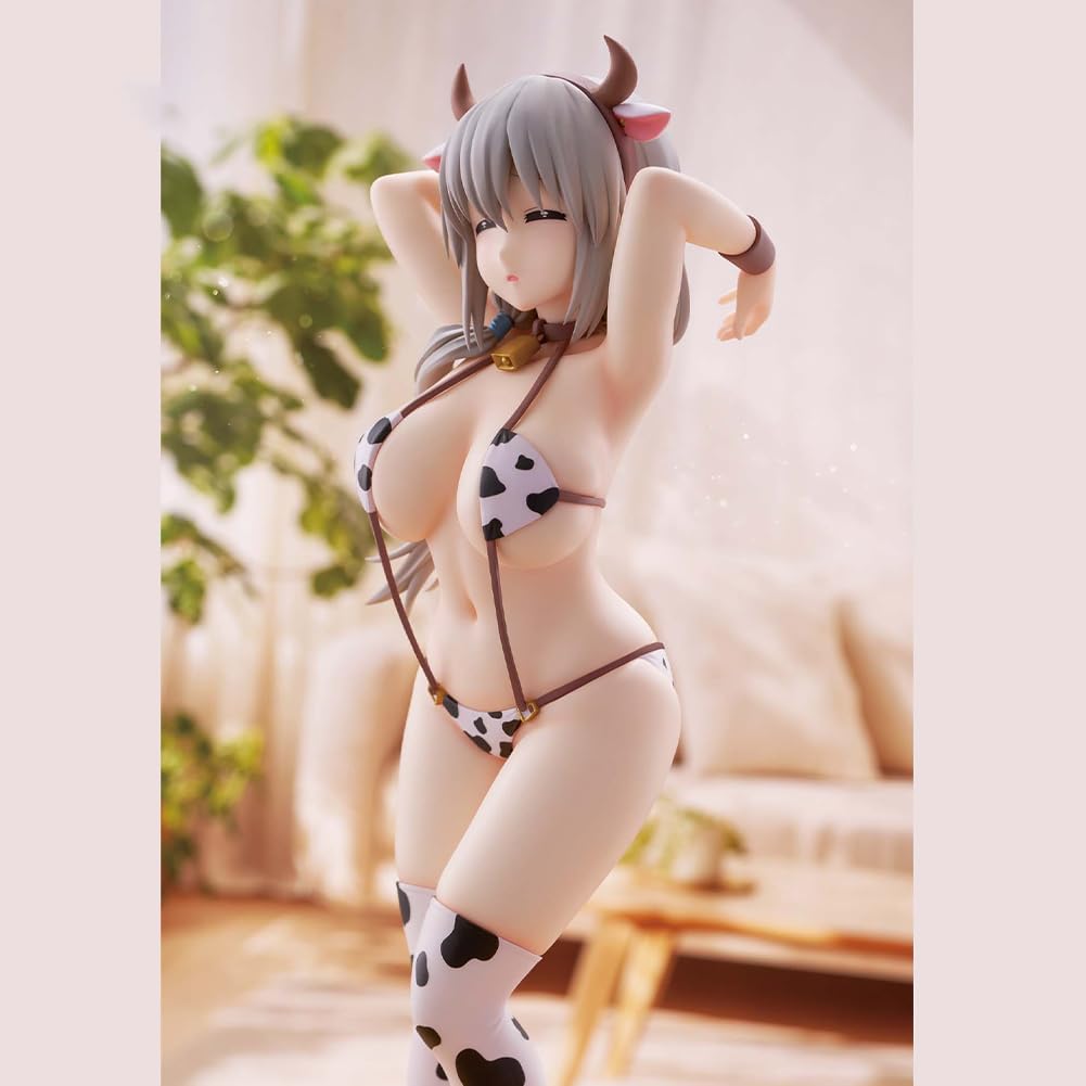 Uzaki Tsuki Figure Anime Illustration Girl Figure Cow Lady Anime Cow Girl Uzaki Tsuki Action Figures Original Painting Figurine Collectible