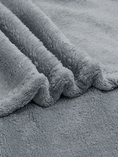 L.E.M.B. Hometrends Kuscheldecke mit Ärmeln TV Decke Sofadecke Ärmeldecke Wohndecke Fleecedecke Mikrofaser Strokkur 170 x 200 cm anthrazit