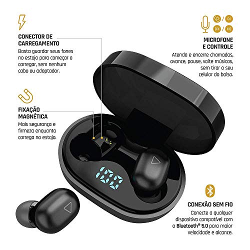 Fone de Ouvido Bluetooth Sem Fio TWS Air PRO Go i2GO com Estojo de Carregamento - i2GO PRO