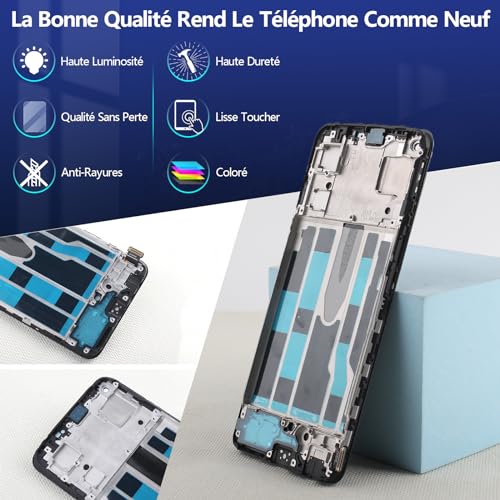 Écran pour Oppo Find X5 Lite finition noire précise avec numériseur assemblé - 2