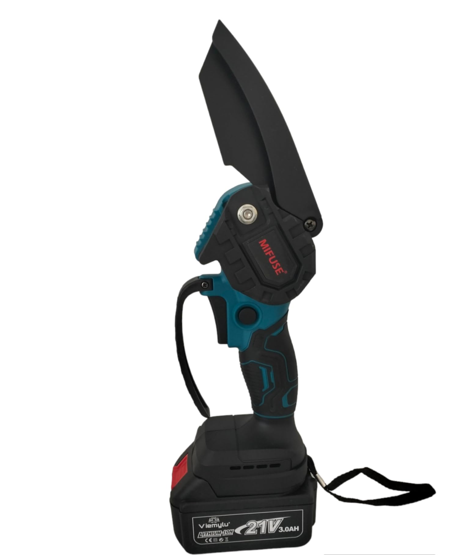 Mini Motosega a Batteria 6 Pollici, Motosega Elettrica Brushless con 2 Batteries 2.0Ah 10m/s Velocità della Catena Sega a Batteria per Rami d'albero, Cortile, Casa e Giardino 3