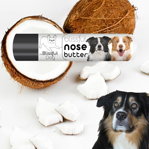 Image of The Blissful Dog Border Collie Nose Butter for Dry, Cracked Skin, Lick-Safe Dog Nose Balm with Moisturizing Shea Butter, Almond, Olive, and Essential Oils, Pet Supplies, Uncented, 0.15 oz.