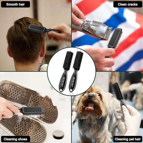 NICEMOVIC 3 IN 1 Barber Neck Duster Brush Set, Professional Barber Accessories Cleaning Supplies, Duster Nylon Brush Hair Cutting Styling Brush Tool - Image 6