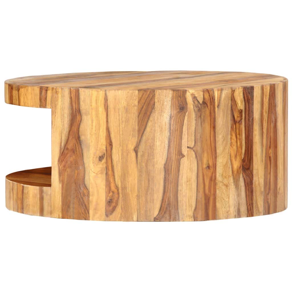 vidaXL - vidaXL Couchtisch Rund 65×30 cm Massivholz Palisander