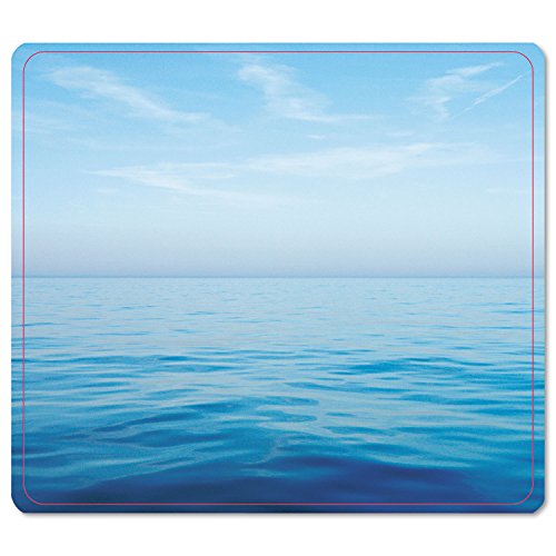 Fellowes 5903901 Mouse Pad, Nonslip Back, 9-Inch x8-Inch x1/16-Inch, Ocean