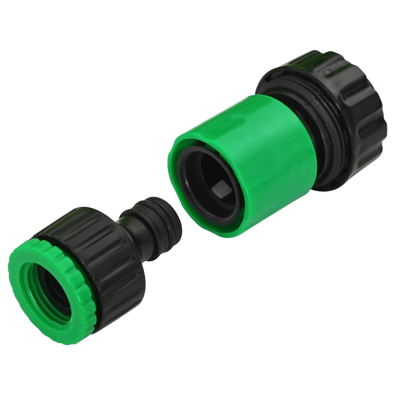 Tubo da giardino a 5 strati, verde e giallo, 20 m, in PVC, flessibile, con ugello a spruzzo regolabile, per irrigazione, pulizia, cura delle piante, auto e balcone all'aperto