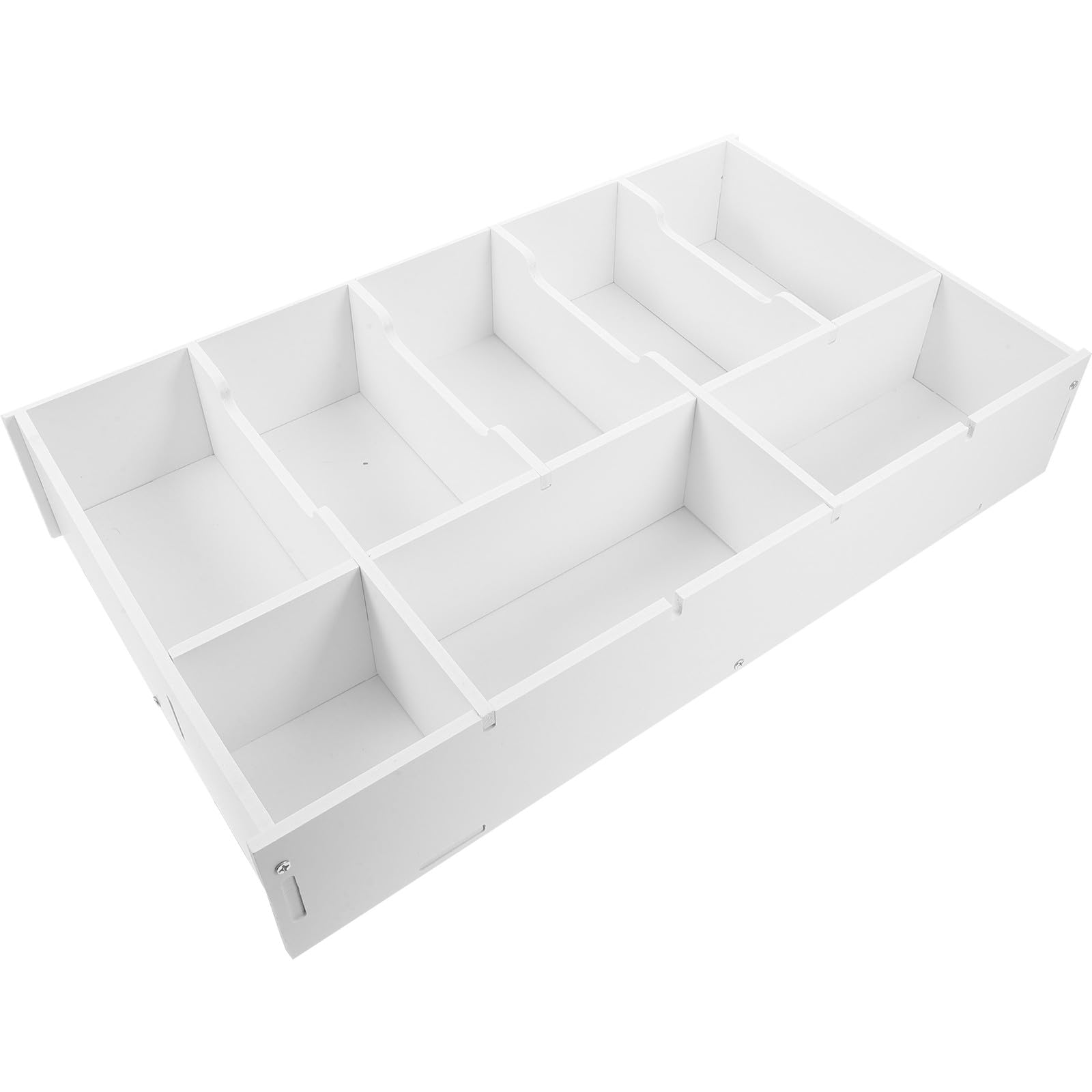 Organisateur de trésorerie en PVC blanc pour le bureau