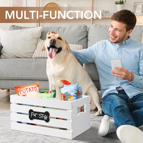 Dog-Toy-Box-Pet-Toy-Baskets-Wood-Dog-Toy-Bin-Storage-Cat-and-Puppy-Toy-Bin-Organizer-Pet-Toy-Storage-Basket-for-Leash-Food-Accessories-Treat-Toy-Basket-for-Dog - Cucciolini Doodles   Dog-Toy-Box-Pet-Toy-Baskets-Wood-Dog-Toy-Bin-Storage-Cat-and-Puppy-Toy-Bin-Organizer-Pet-Toy-Storage-Basket-for-Leash-Food-Accessories-Treat-Toy-Basket-for-Dog