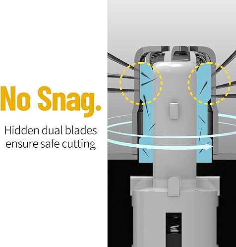 Miniatura 4 de PURPLE GORILLA Recortadora de vello de nariz, recargable 4 en 1, funciona con pilas, para eliminación de vello de nariz, oreja, cejas, sin tirones,