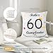Imagen de Seutgjie Regalos 60 Cumpleaños Funda de Cojín para 60 Años Mujer Hombre para Hermana Amigos Esposa Esposo Mamá Papá Tía Abuela Abuelo Tío Colegas