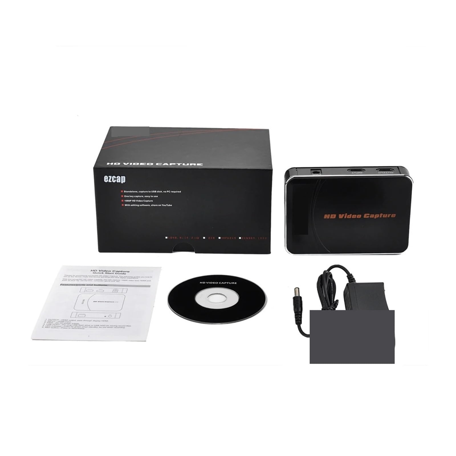 Scheda di acquisizione Video 280H, registratore Video Full HD 1080P, Box di acquisizione for WiiU, 360 One, PS4, Disco Flash USB per Lo Streaming di Giochi e la Registrazione Multi-Sorgente