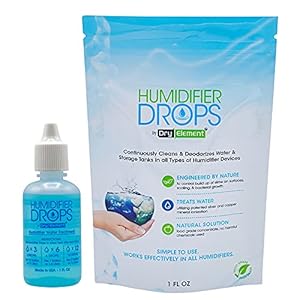 Humidifier Drops – Natural Food Grade Concentrate, Formula Prevents Slimy Buildup on Surfaces, Reduces Scaling – Cleans…