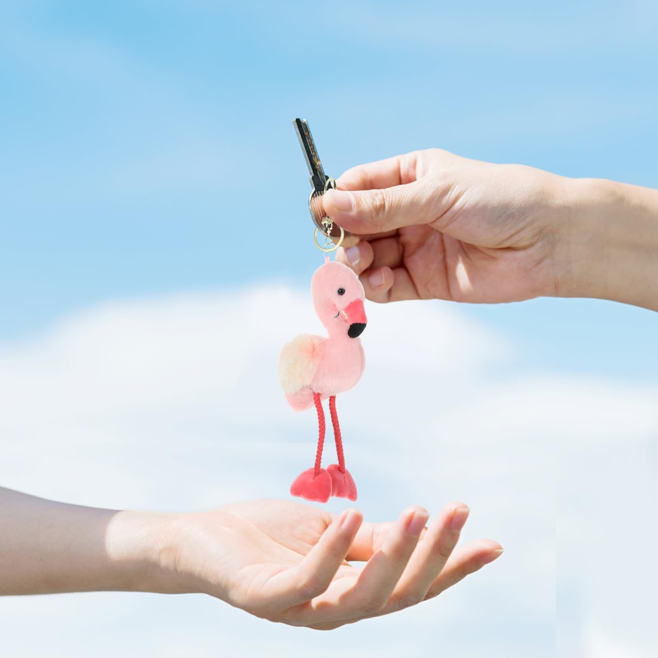 Flamingo Keychain Plush Bag Charm Cute Hanging Pendant for Keys Backpacks Handbags Creative Flamingo Decoration Gift for Spring Summer - Image 9