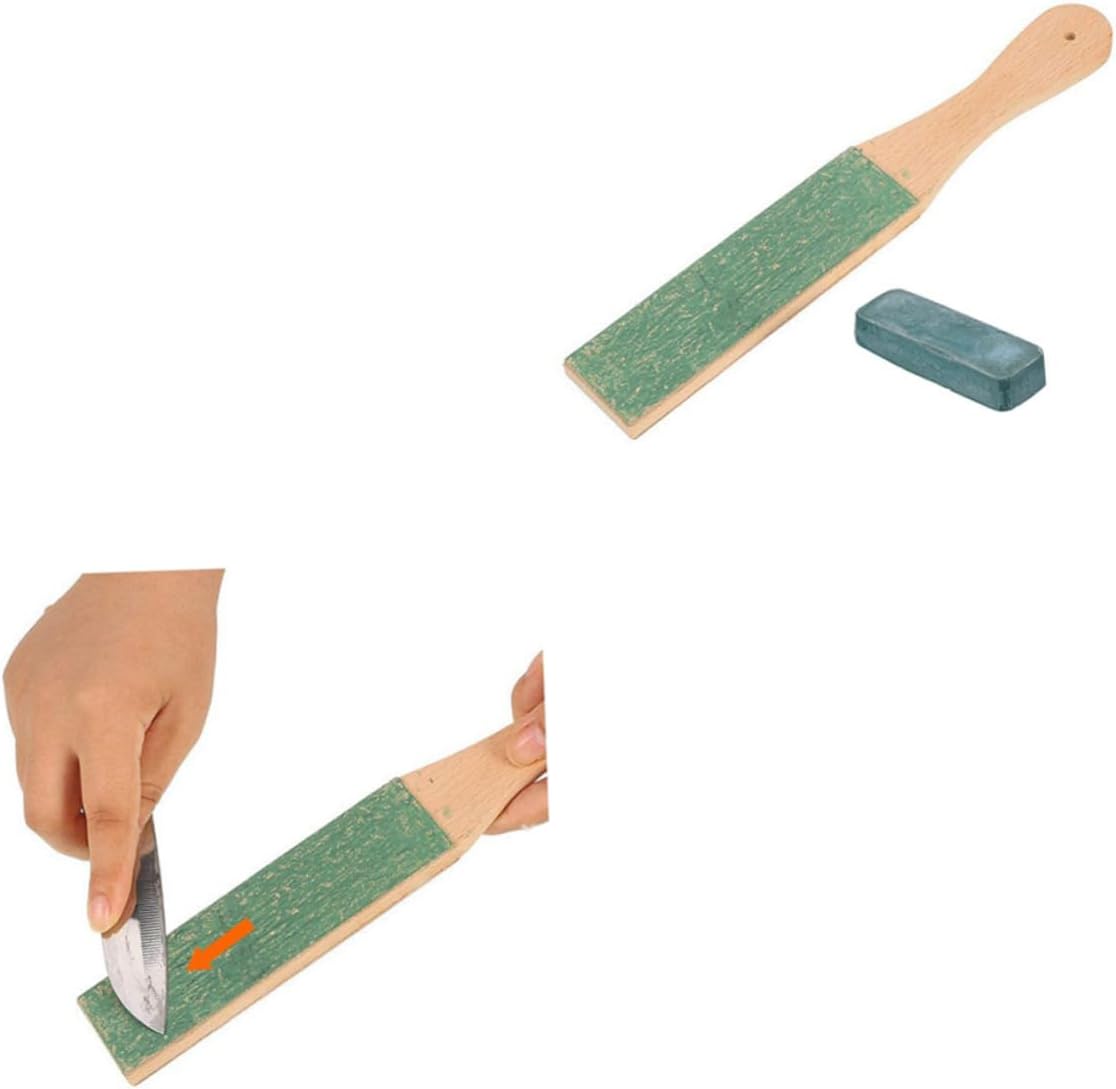 OSALADI 2pcs leather kit knife sharpening leather paddle