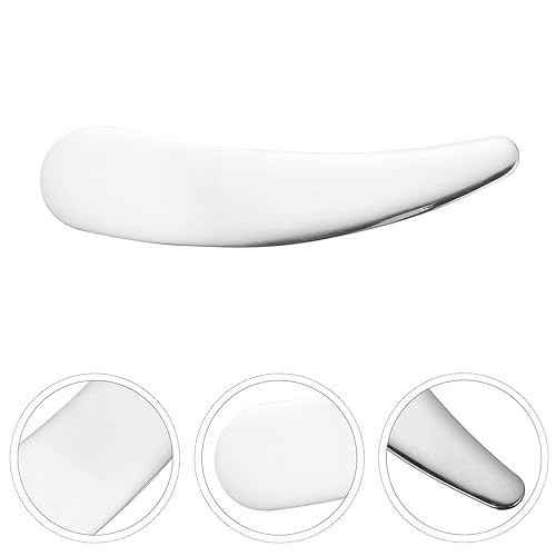 Cosmetic Spatula Mini Metal Cosmetic Spatula,Mini Cosmetic Spoon, Skincare Spatula, Reusable Facial Applicator Cosmetic Spatula for Cream, Lotions (9pcs Style2)(1pcs Silver Style2)