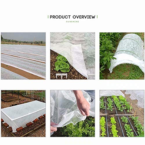 image for Agfabric Plant Covers Freeze Protection Frost Blankets for Plants 5'x2