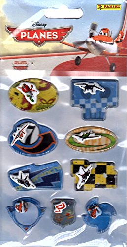 Disney Planes - Funny Stickers - Panini - Pack of 9 x 3-D Stickers
