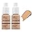 2 Pack PHOERA Foundation 104 Buff Beige Makeup,Full Coverage Foundation for Women and Girls