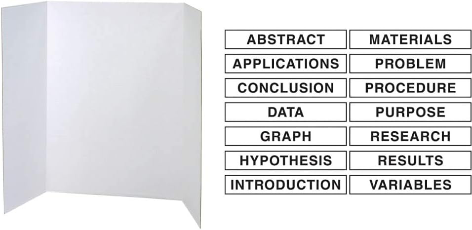 Pacon Presentation Boards (48" x 36") and Self-Adhesive Science Subtitles