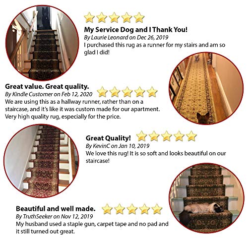 Westerly 25' Stair Runner Rugs - Marash Luxury Collection Stair Carpet Runners (Navy) #TOP6