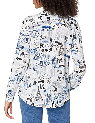 KARL LAGERFELD Women's Long Sleeve Whimsical Blouse2