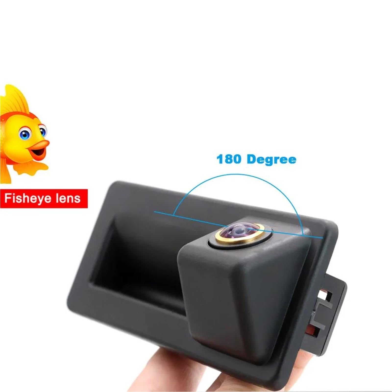 Cámara Trasera Coche para Skoda para Octavia para Cámara para Mk3 Montaje Coche Manija Puerta Trasera Marcha Atrás Iluminación Ultrabaja(CVBS AHD 1080P)