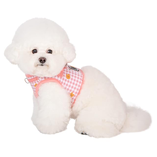 Foto 4 de 5 de Puppia Spring and Summer Fashion Step-in Vest - Arnés para Perro, Rosa Indio, Baba, Talla S