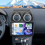 OiLiehu 4+64G/8-Core Android 15 Qualcomm Car Stereo for Nissan Qashqai J10 2006-2013 Wireless CarPlay Android Auto, 9'' Touchscreen with WiFi GPS Mirror Link Bluetooth FM RDS DSP EQ SWC Backup Camera