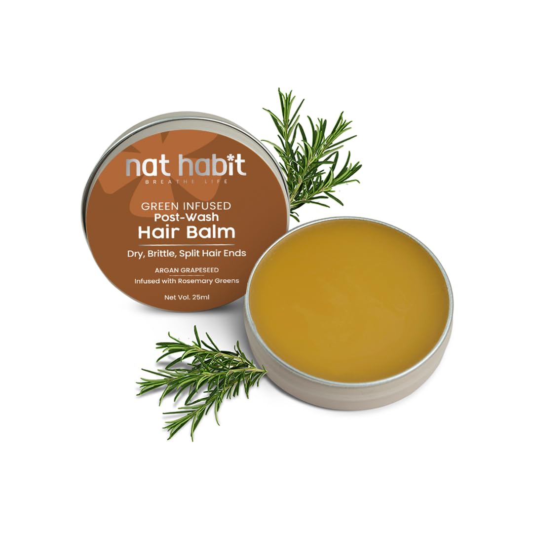 Nat Habit Argan Grapeseed Hair Balm 25ml