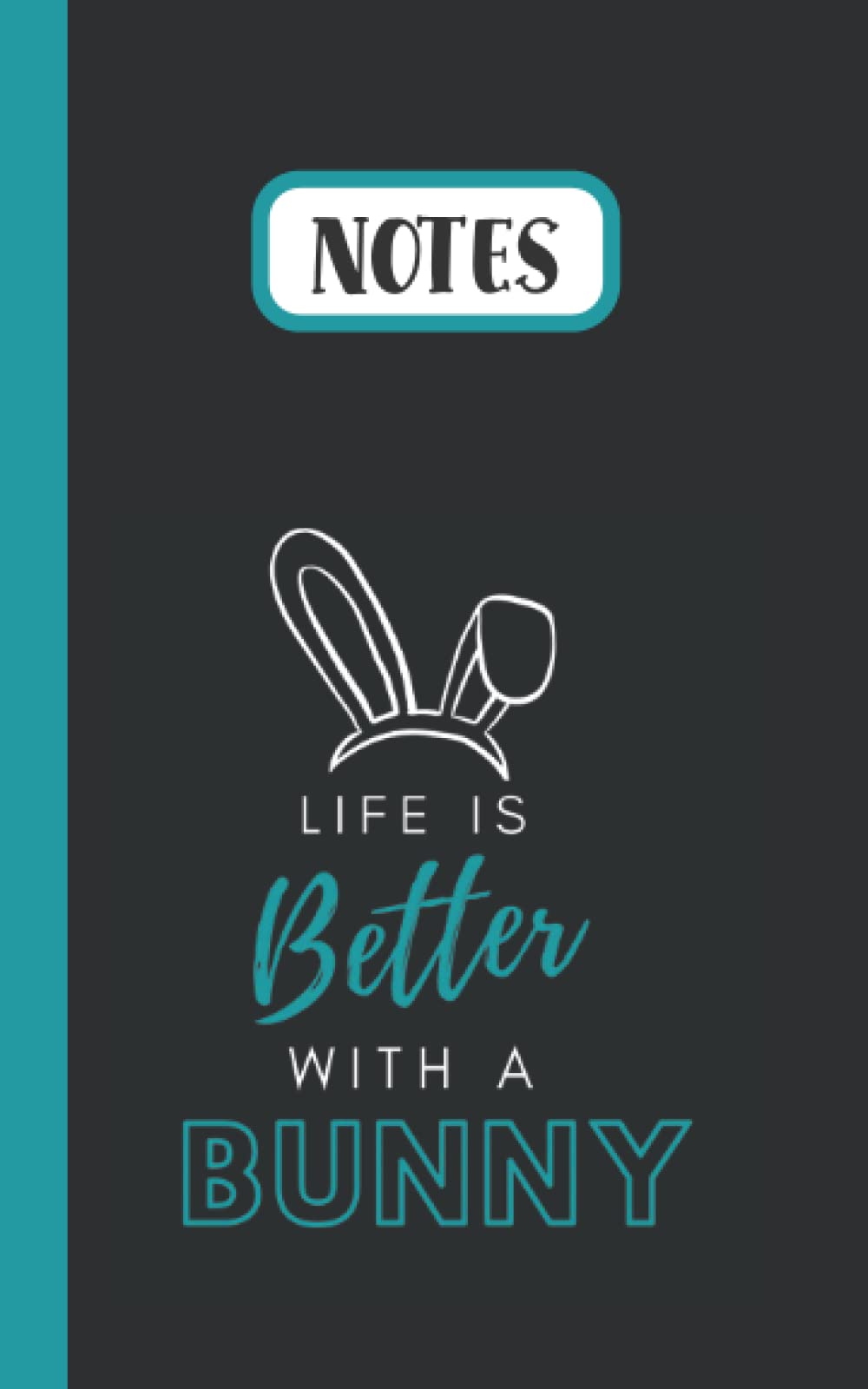 Bunny Notes | Journal Notebook: Cute Black and Blue Notes Notebook Journal for Bunny Lovers