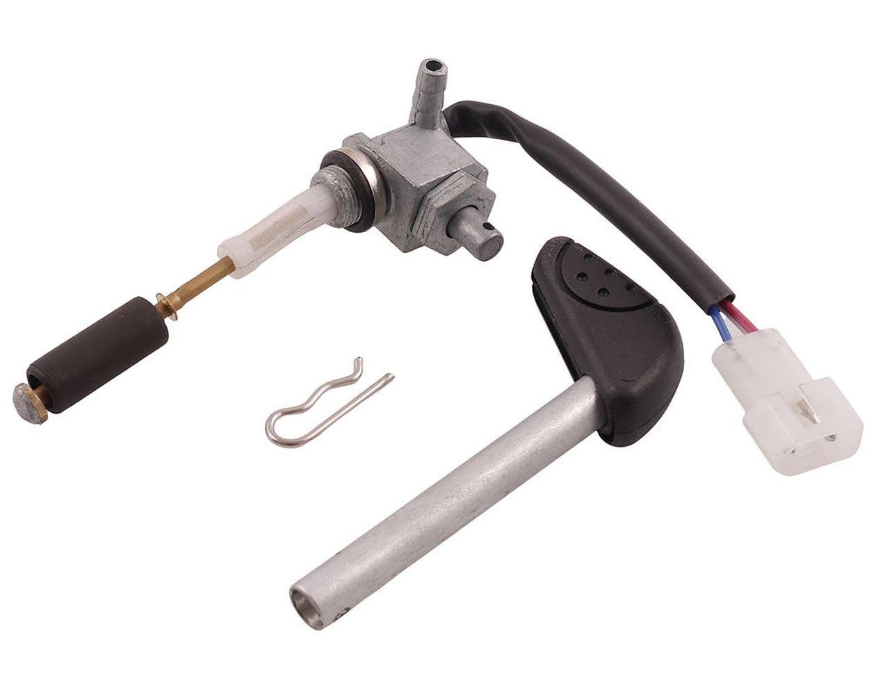 Robinet Manuel Essence Avec Levier - Compatible Peugeot, Speedake, Zenith, Buxy | Pièce Réparation Carburateur - 7