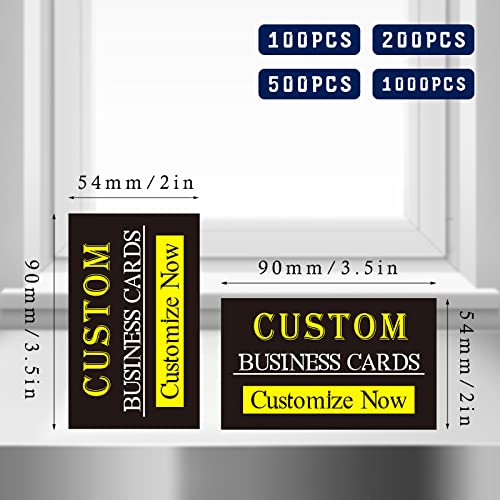 Business Cards Customize Double Sided Custom Cards for Business Personalized Printable with Logo Picture 100 200 500 1000