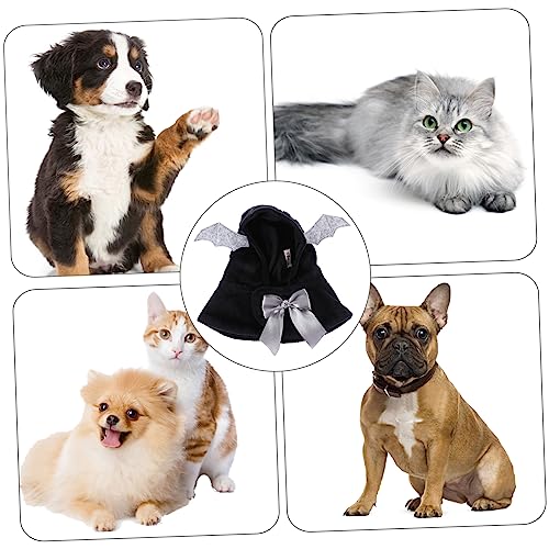 Capa para perro con capucha alas de murciélago para Navidad miniatura 5
