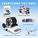 Azefun Rock Tumbler Kit, Enjoy 7-Days Polishing for DIY Stones, Hobby Eddition Rock Polisher Tumbler Kit with Rough Gemstones and 4 Polishing Grits,STEM Science Kit for Kids and Geology Enthusiasts