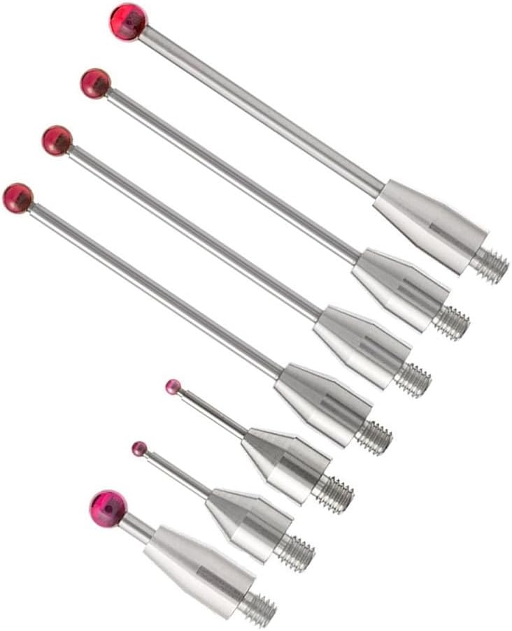 CMM Contact Probe with Threaded Carbide Shank and Ball Tip, Designed for Silicon Carbide and EDM Processes (A-5003-4792)