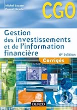 Download Gestion des investissements et de l'information financière - 6ème édition - Corrigés PDF