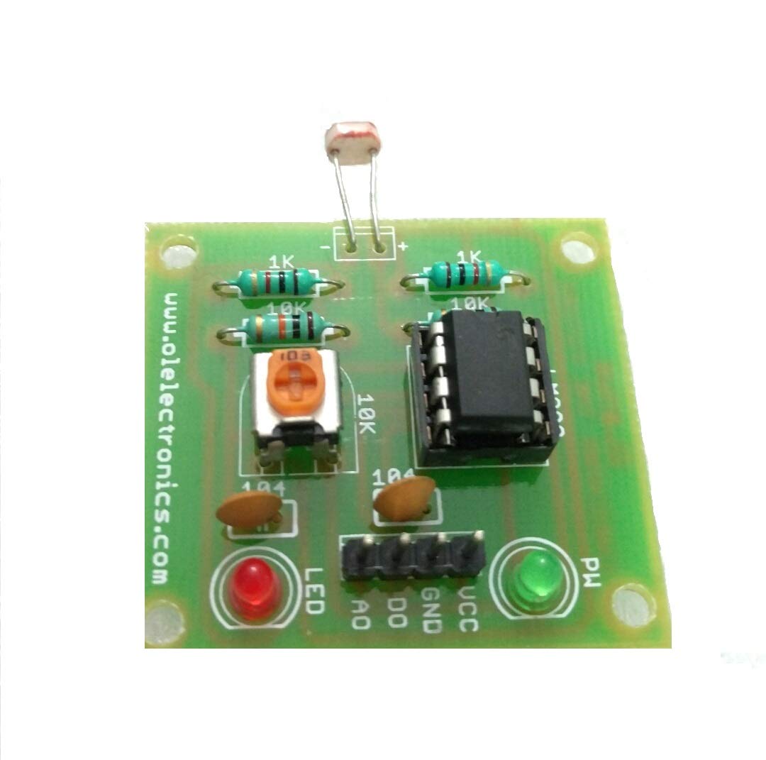 OLatus LM393 Optical Photosensitive Light Sensor Module LDR Sensor (LDR Based) For Arduino | Raspberry Pie | 8051 | AVR | PIC by OL ELECTRONICS