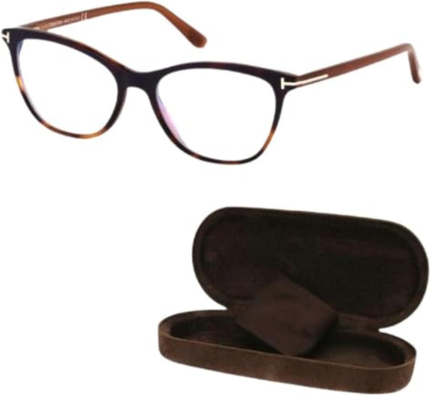 Tom Ford FT5636-B Square Shape Eyeglass Frame With Luxury Eyewear Kit