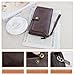 Feelorna Men’s Wallet, Minimalist Large Capacity Zipper PU Leather Wallet, Fashion Long Wallets Business Card Holder Phone Clutch Purse (Brown)