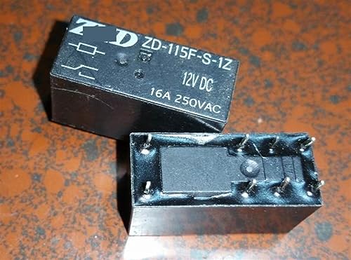 Relé de 8 pines ZD-115F-S-1Z 12VDC con alta capacidad de carga