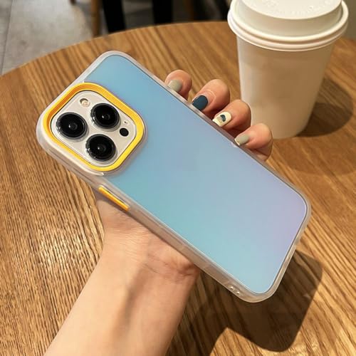 Étui laser dégradé mat de luxe protecteur pour objectif iPhone 15