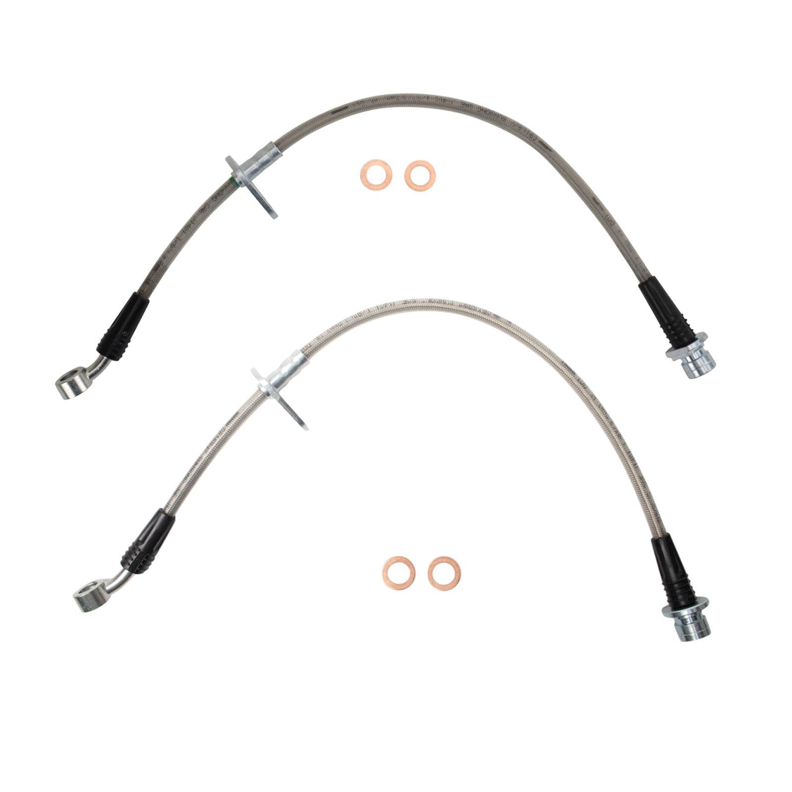 TRQ Rear Performance Brake Hose Set