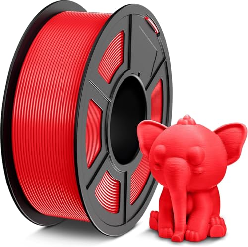 Image of TECBEARS PETG Filament 1.75mm 1KG, 3D Printer Filament PETG, Strong Toughness, 1KG(330M) Filament High Precision, Dimensional Accuracy ±0.02mm,Red