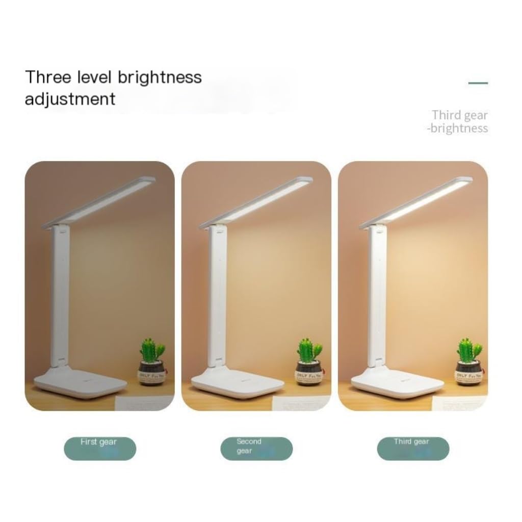 Lampe Bureau Lampe De Bureau Smart Touch Charge Led Lampe De Bureau Lumière Douce Protection Des Yeux Pliable Gradation Lampe De Bureau De Lecture Lampe Led Bureau(A)