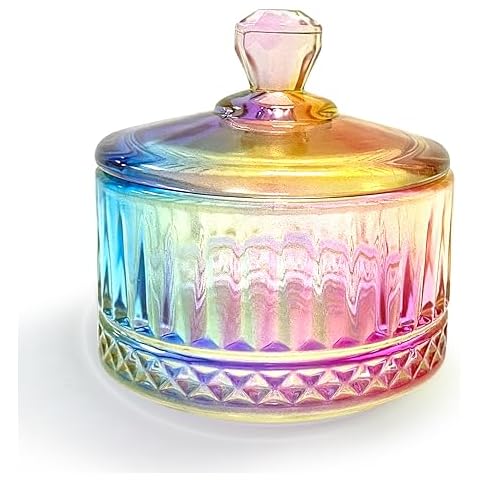 Glass Dappen Dish with Lid for Acrylic Nails Cover