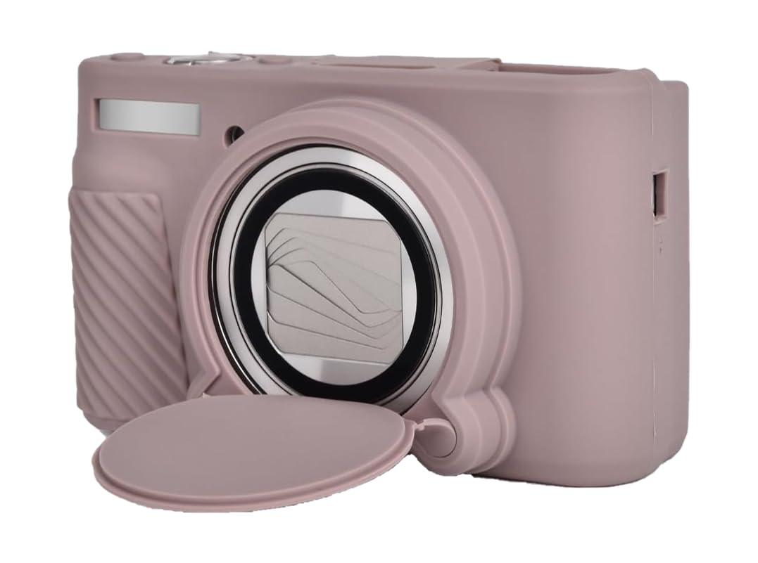 デジタルカメラシリコンケース，互換性があるキャノン パワーショット SX740/SX730 HS。取り外し可能なレンズカバー付きの柔らかいゴムカバー-アンスリップおよび取取り外し止め， (グレー)