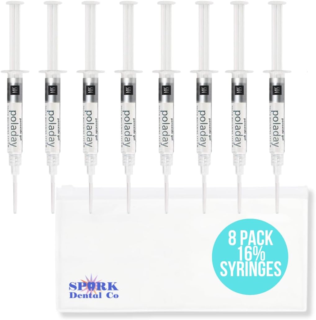Polanight 16% 8 Syringe Pack, Polanight Whitening Gel (8 Whitening Syringes Total)