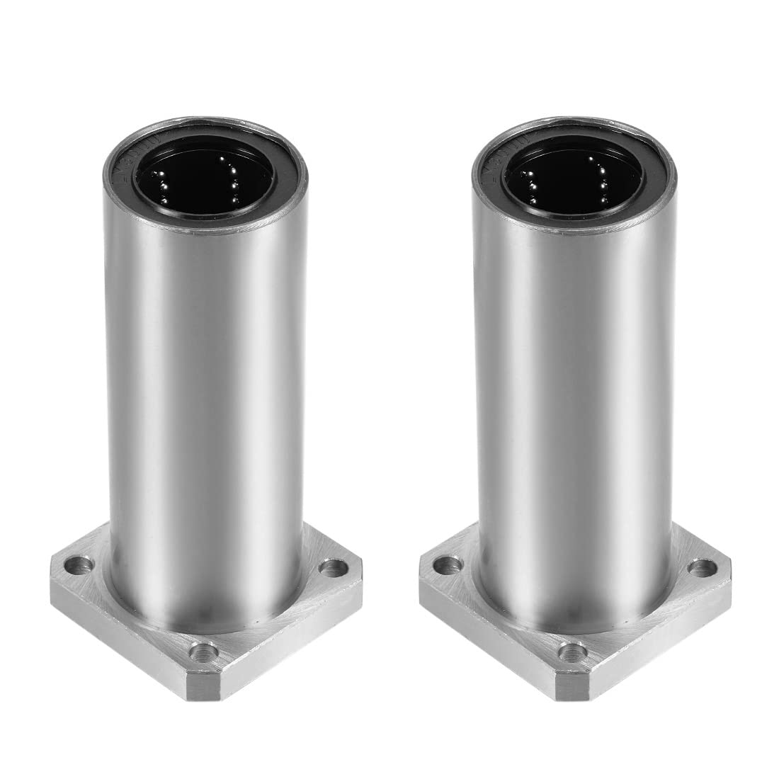 HiPicco Cuscinetti a sfera lineari, LMK30LUU, flangia quadrata da 30 mm, boccola a movimento lineare a doppio lato sigillata in gomma per macchine CNC ad albero lineare da 30 mm, confezione da 2