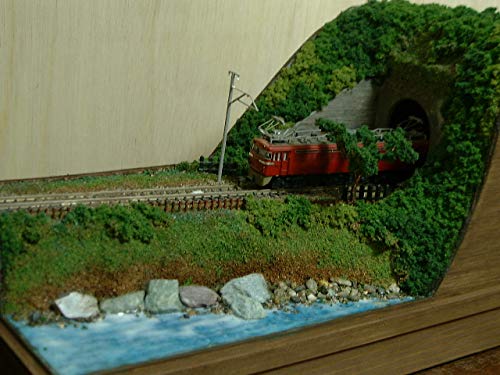 Amazon.co.jp: ゆめレール 日本の鉄道風景ジオラマミニ トンネルと川の